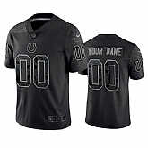 Men's Indianapolis Colts Active Player Custom Black Reflective Limited Stitched Football Jersey,baseball caps,new era cap wholesale,wholesale hats